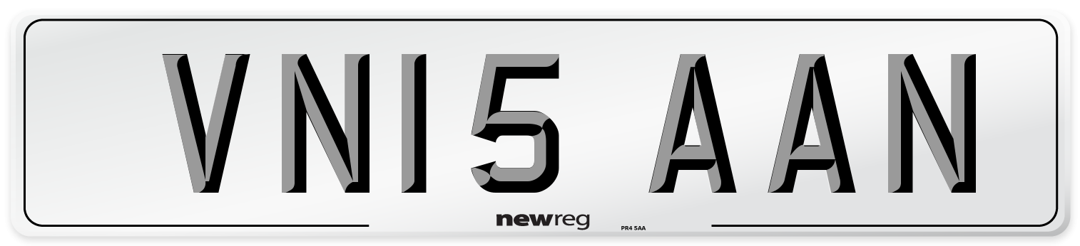 VN15 AAN Number Plate from New Reg